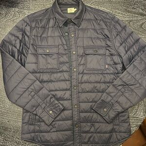 Faherty Atmosphere Puffer Shirt Jacket - Large, Navy